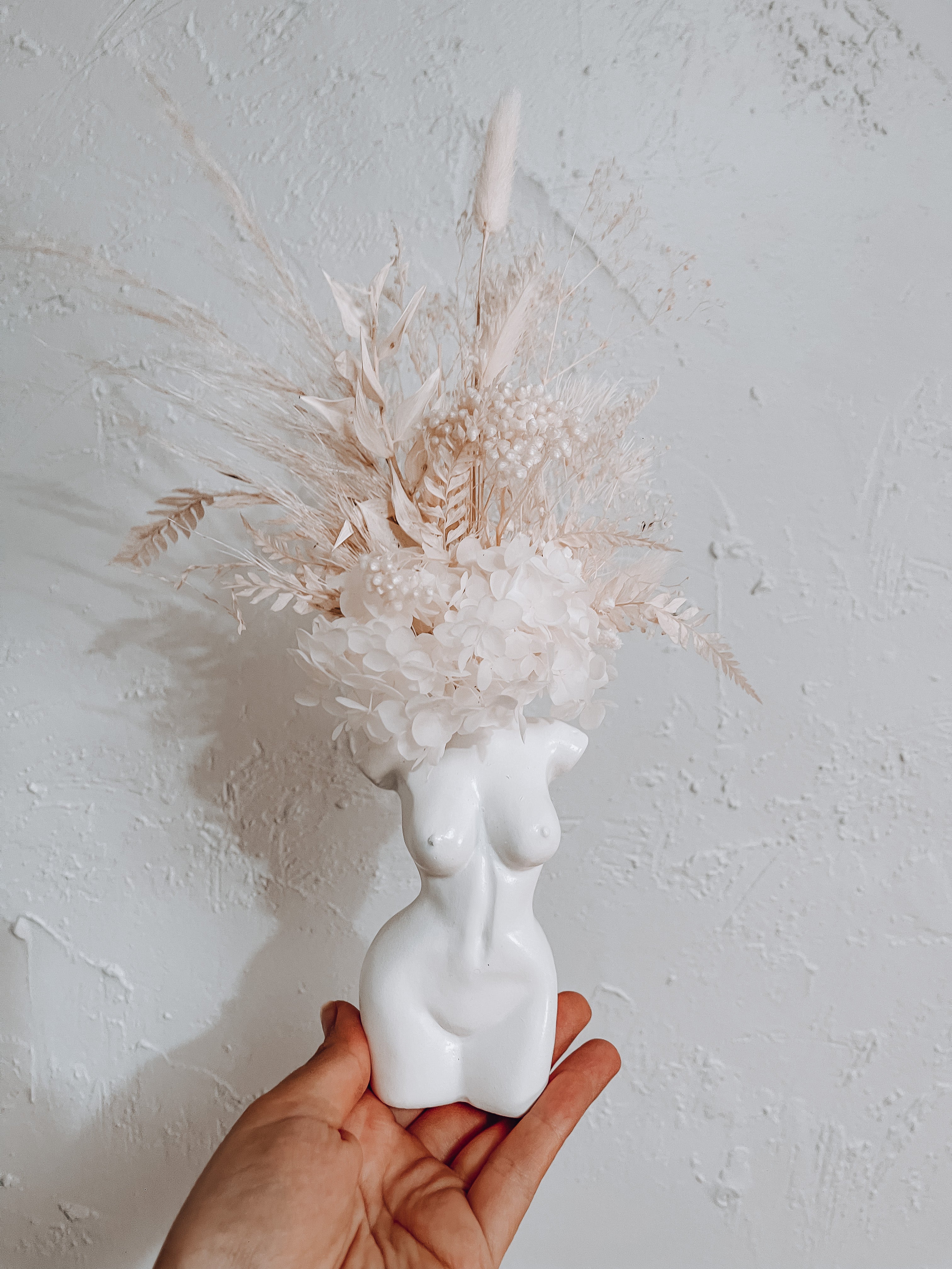 Mini Goddess Body Blooms - white.